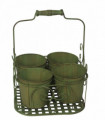 GREEN 4 POT PLANTER