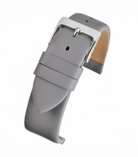 Grey Calf Leather Watch Strap 18mm