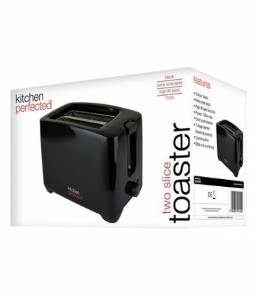Kitchen Perfected 2 Slice extra wide slot Black Toaster E2020BK