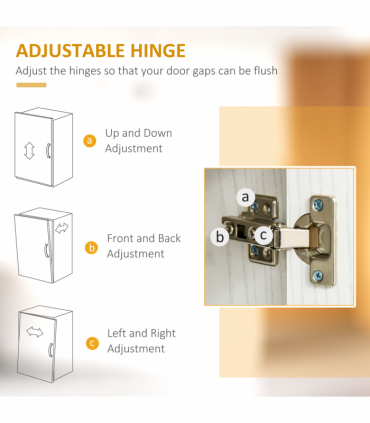 Microwave Cart on Wheels Utility Trolley 97x60.4x40.3cm, White
