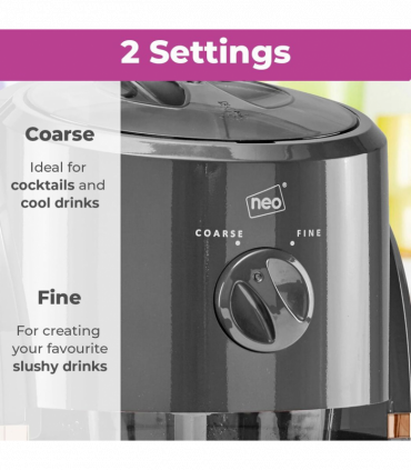 Neo Grey and Copper Ice Crusher Slush Machine