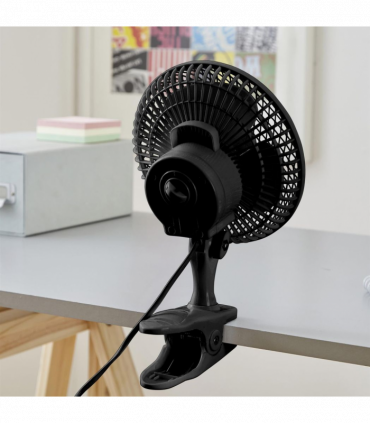 Neo Mini Clip Base Mount Desk Fan Black