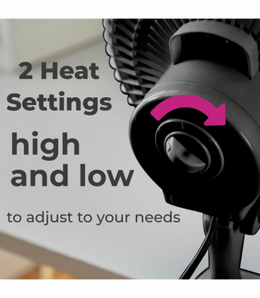 Neo Mini Clip Base Mount Desk Fan Black