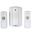 Omega Twin Bell Button Cordless Portable Door Chime Set Upto 75m Range- 17630