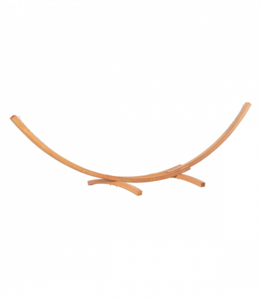 Outdoor Garden Hammock & Wooden Stand Swing Hanging Bed White