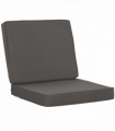 Outdoor Seat and Back Cushion Set Replacement Cushions, Dark Grey