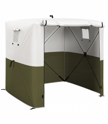 Outsunny 2 x 2m Pop Up Gazebo with Sides Easy up Party Tent with Carry Bag Green
