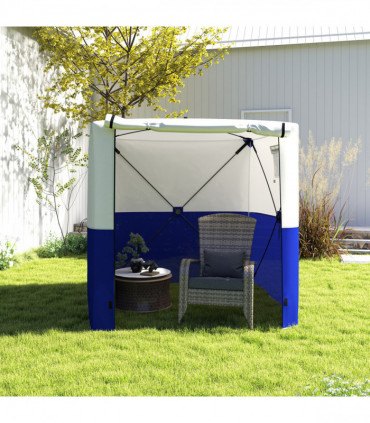 Outsunny 2 x 2m Pop Up Gazebo with Sides Easy up Party Tent, Blue