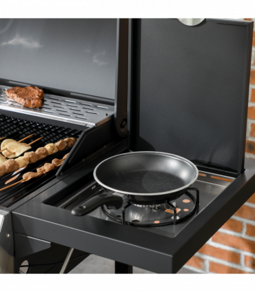 Outsunny 3+1 Burner Propane Gas Barbecue Grill with Thermometer, Bottle Opener