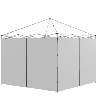 Outsunny 3x3(m) or 3x6m Pop Up Gazebo Side Panels with Zipped Doors, Grey