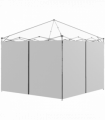 Outsunny 3x3(m) or 3x6m Pop Up Gazebo Side Panels with Zipped Doors, Grey