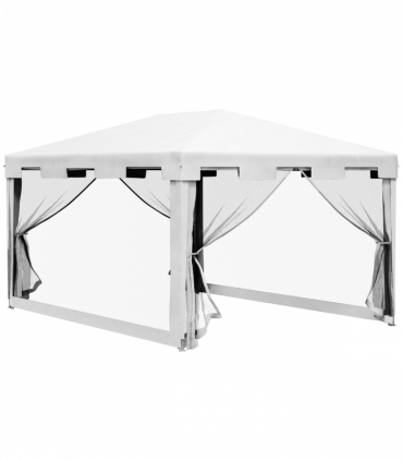 Outsunny 4 x 3m Party Tent Waterproof Garden Gazebo Canopy Wedding Cover Shade