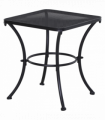 Outsunny 45cm Square Metal Outdoor Patio Bistro Table Coffee Desk Black