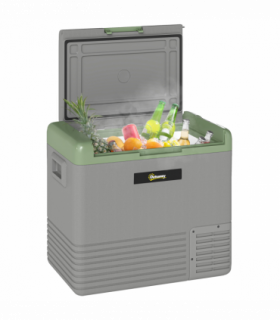 Outsunny 50L Car Refrigerator 12V Portable Freezer for Camping, Light Green