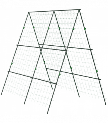 Outsunny A-Frame Trellis Plant Support for Vegetables, Flowers, Fruit