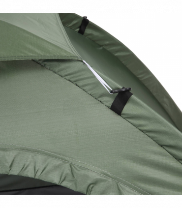 Outsunny Camping Tent for 2 Person Dome Tent w/ Storage Pocket Dark Green