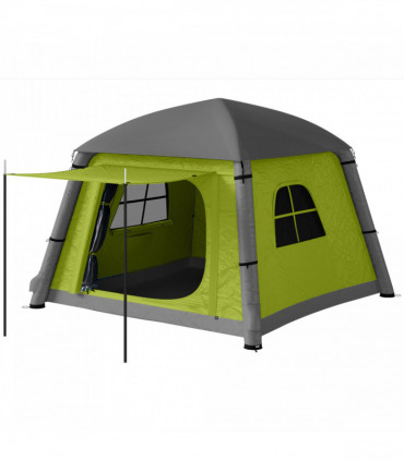 Outsunny Inflatable Camping Tent, Easy Setup 2 Man Tent, Green