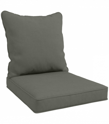 Outsunny One-piece Outdoor Back and Seat Cushion for Garden, Charcoal Grey