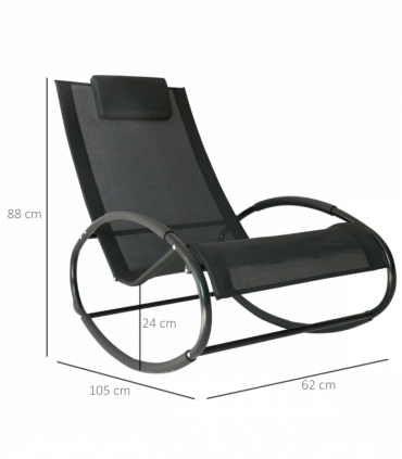 Outsunny Orbital Zero Gravity Rocking Chair, 88H cm