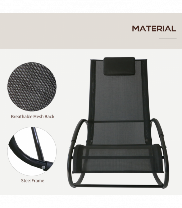 Outsunny Orbital Zero Gravity Rocking Chair, 88H cm