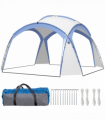 Outsunny Outdoor Gazebo Event Shelter Party Tent for Garden Light Blue
