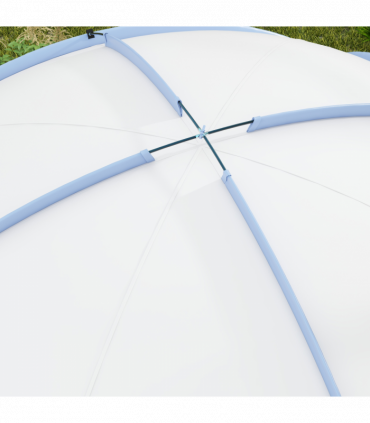 Outsunny Outdoor Gazebo Event Shelter Party Tent for Garden Light Blue