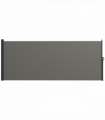 Outsunny Side Awning Retractable, Outdoor Privacy Screen, 400x160cm, Dark Grey