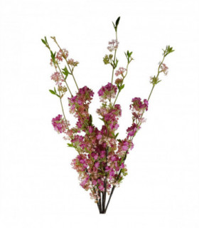 Pack of 6 x 100cm Pink Blossom Spray Stem