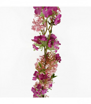 Pack of 6 x 100cm Pink Blossom Spray Stem