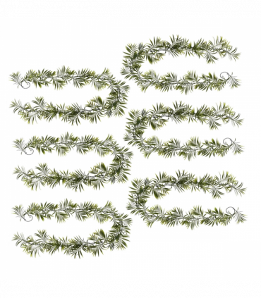 Pack of 6 x 190cm Fire Retardant Artificial Palm Garland