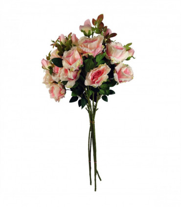Pack of 6 x 80cm Artificial Pink Rose Stem - 18 flowers