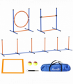 PawHut 4 Pcs Dog Agility Training Equipment, Dog Outdoor Games w/ Carry Bag