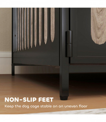 PawHut Dog Crate Furniture with Anti-Chew Resistant Mesh for XL Dogs