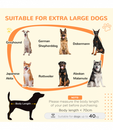 PawHut Dog Crate Furniture with Removable Cushion for XL-sized Dogs - Grey