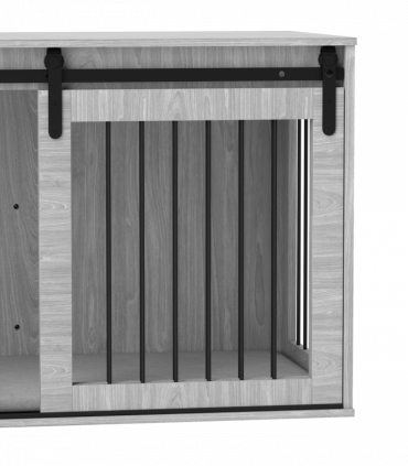 PawHut Dog Crate Furniture with Removable Cushion for XL-sized Dogs - Grey