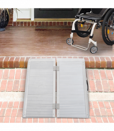 Portable Folding Wheelchair Ramp Scooter Mobility Stars w/ Carry Handle 4 Sizes