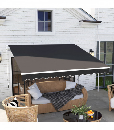 Premium Hand Crank Canopy Awning - Adjustable, Lightweight Protection