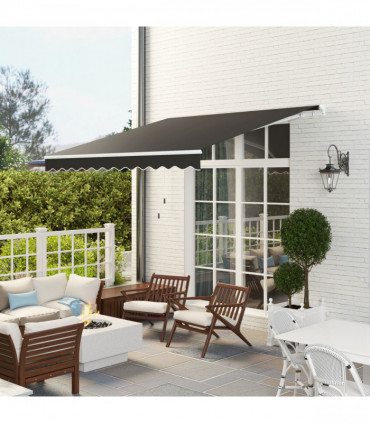 Premium Hand Crank Canopy Awning - Adjustable, Lightweight Protection