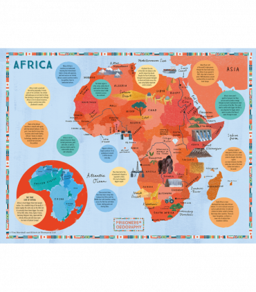 Prisoners of Geography Africa Map 500 Piece Jigsaw Puzzle
