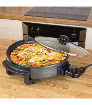 Quest 30cm Multi-Function Electric Cooker Pan with Lid, 1500 W- 35410