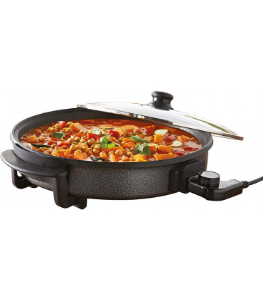 Quest 30cm Multi-Function Electric Cooker Pan with Lid, 1500 W- 35410