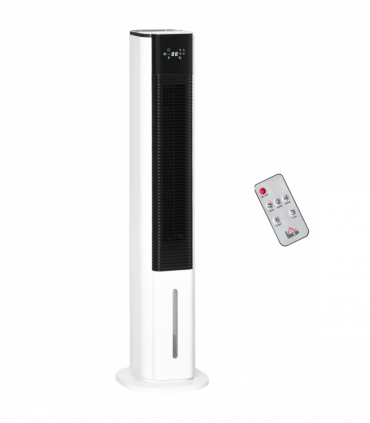 Quiet Air Cooler, Humidifier Evaporative Ice Cooling Fan Bedroom, White
