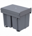 Recycle Waste Bin Pull Out Dustbin Recycling Cabinet  40L-Grey
