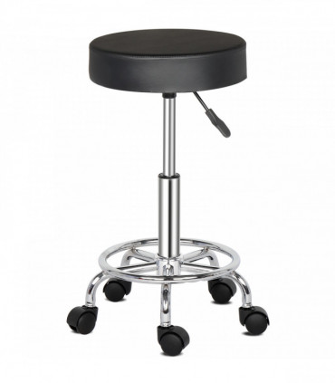 Round Stool Ha Ha Feet Rotation Bar Stool Black