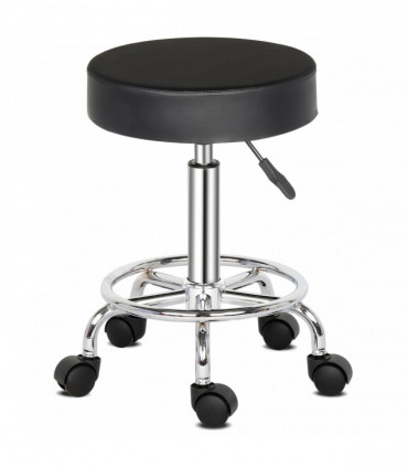 Round Stool Ha Ha Feet Rotation Bar Stool Black