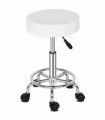 Round Stool Ha Ha Feet Rotation Bar Stool White
