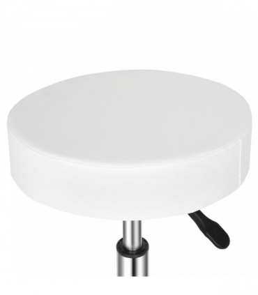 Round Stool Ha Ha Feet Rotation Bar Stool White