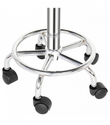 Round Stool Ha Ha Feet Rotation Bar Stool White