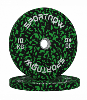 SPORTNOW Olympic Weight Plates with 5cm Holes for Weight Lifting, 2 x 10kg