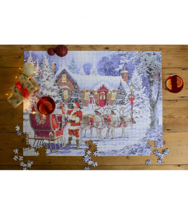 Santa's Visit 1000 Piece Jigsaw Puzzle